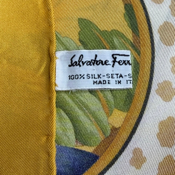 Salvatore Ferragamo 100% Silk Twill Scarf - Picture 8 of 11